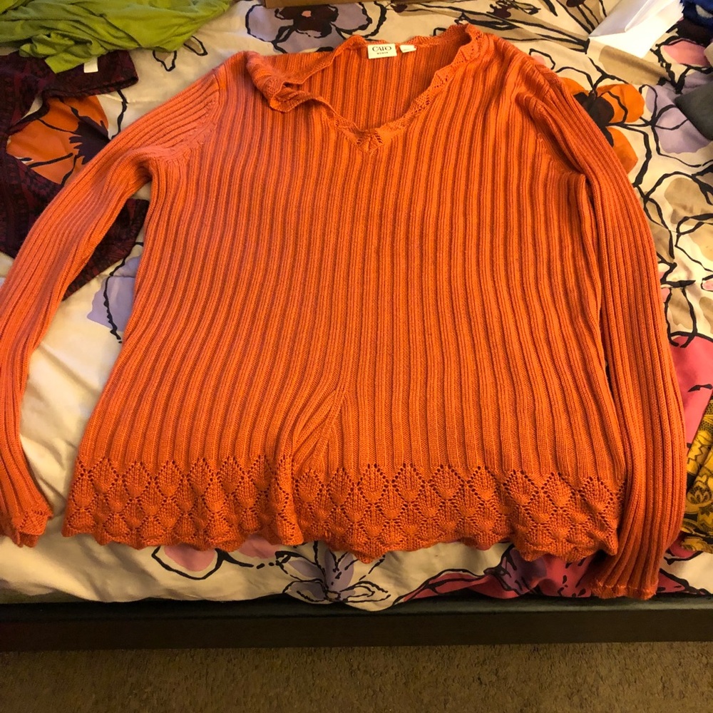 Orange Sweater